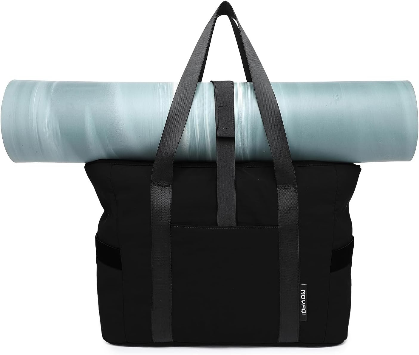 MOYAQI Gym Bag for Women with Zipper, Nurse Work Tote with Compartments, Womens Beach Yoga Bag for Sport, Travel
