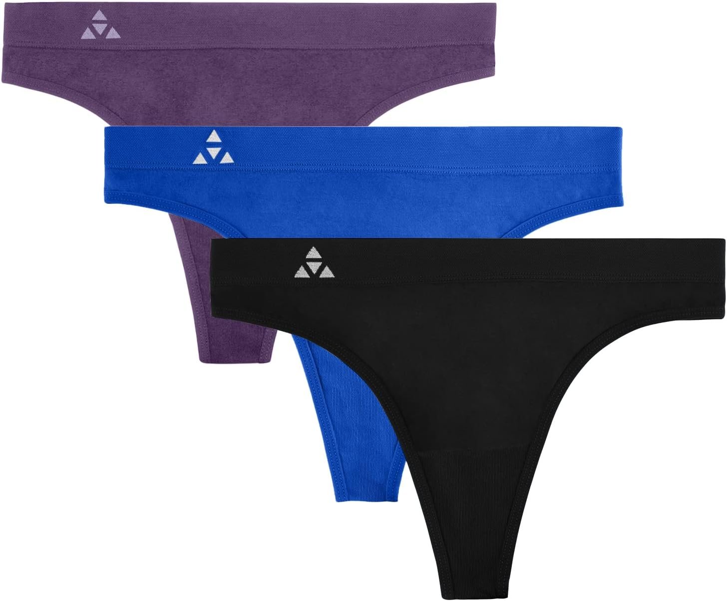 Balanced Tech Moisture Wicking Underwear for Women, Seamless Workout Thongs Quick Dry Travel Thong Panties