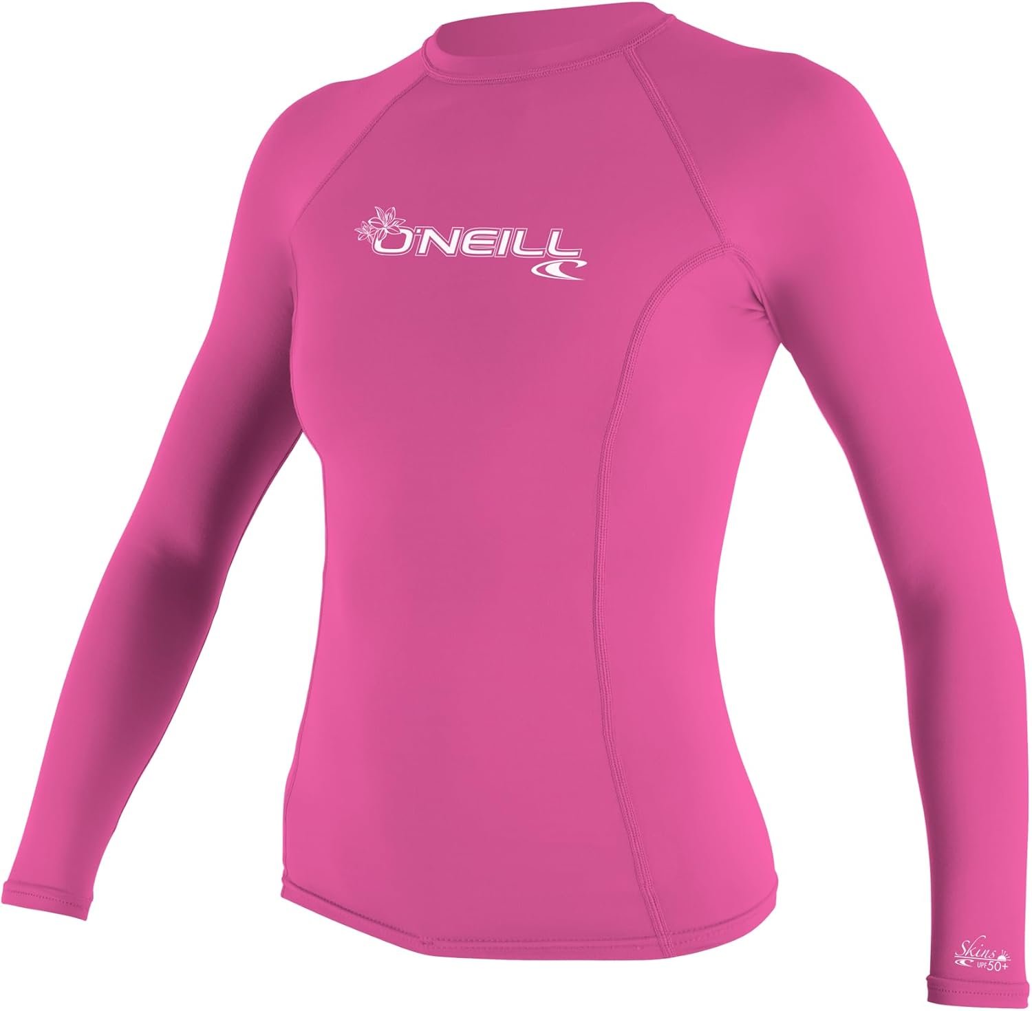 O’Neill Women’s Basic Skins Long Sleeve Rashguard, UPF 50+ Sun and Rash Protection for Surfing and All Outdoor Activities