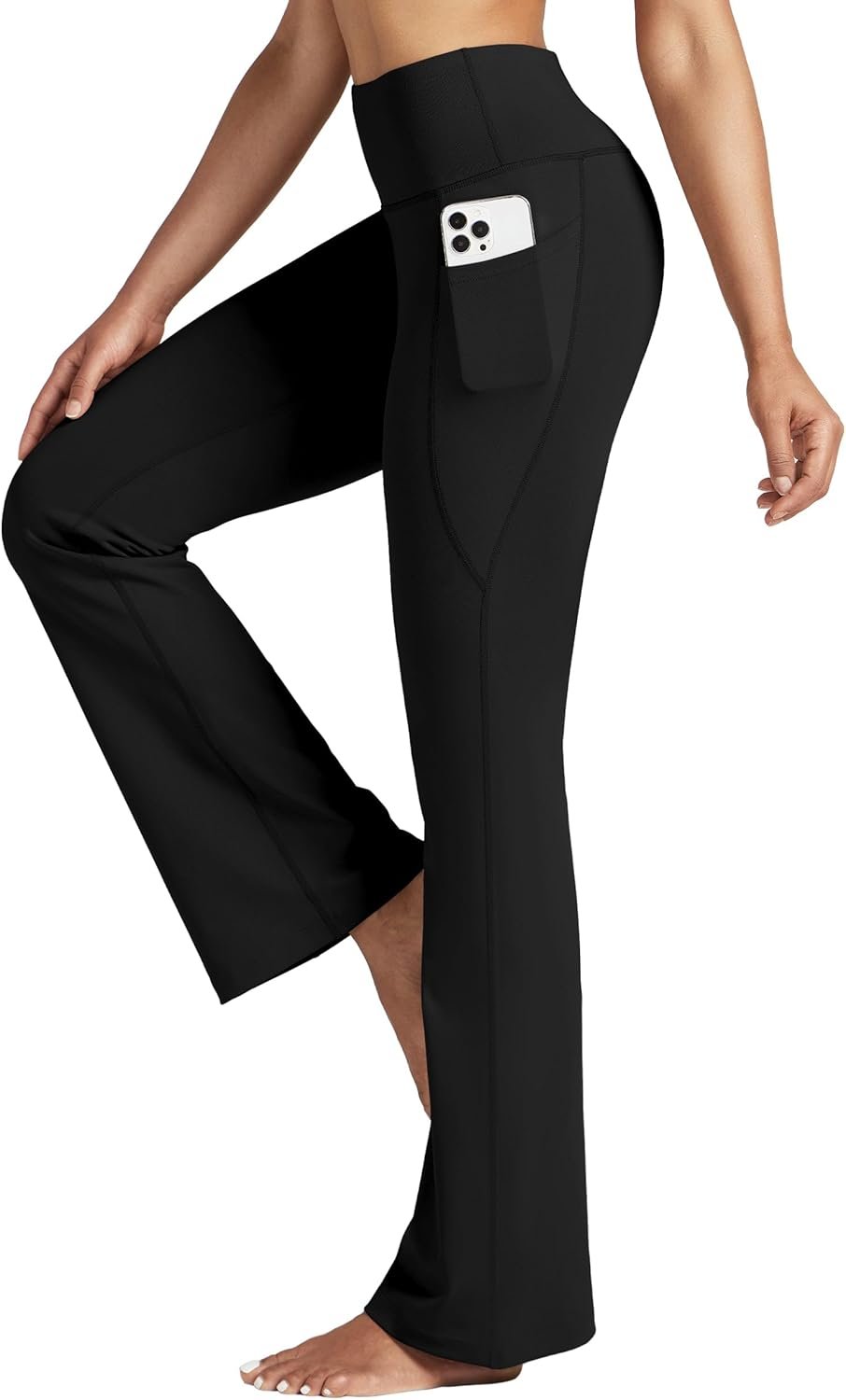 Willit Women’s Yoga Pants 27″/29″/31″/33″ Flare Leggings Bootcut High Waist Tummy Control Workout Pants with Pockets