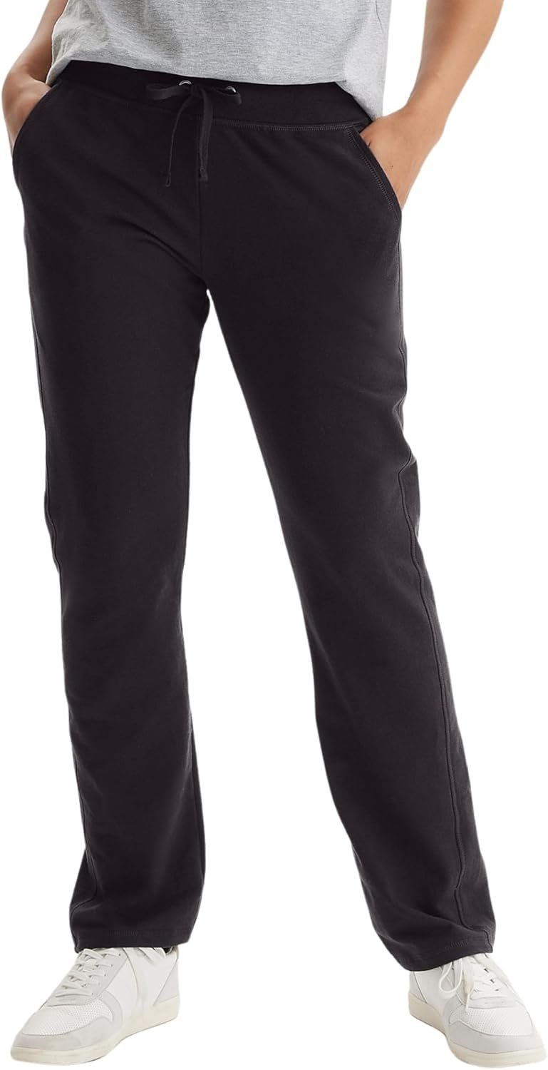Hanes Women’s French Terry Pants, Pocket Lounge Pants for Women, Lighter-Than-Fleece Loungewear, 31”