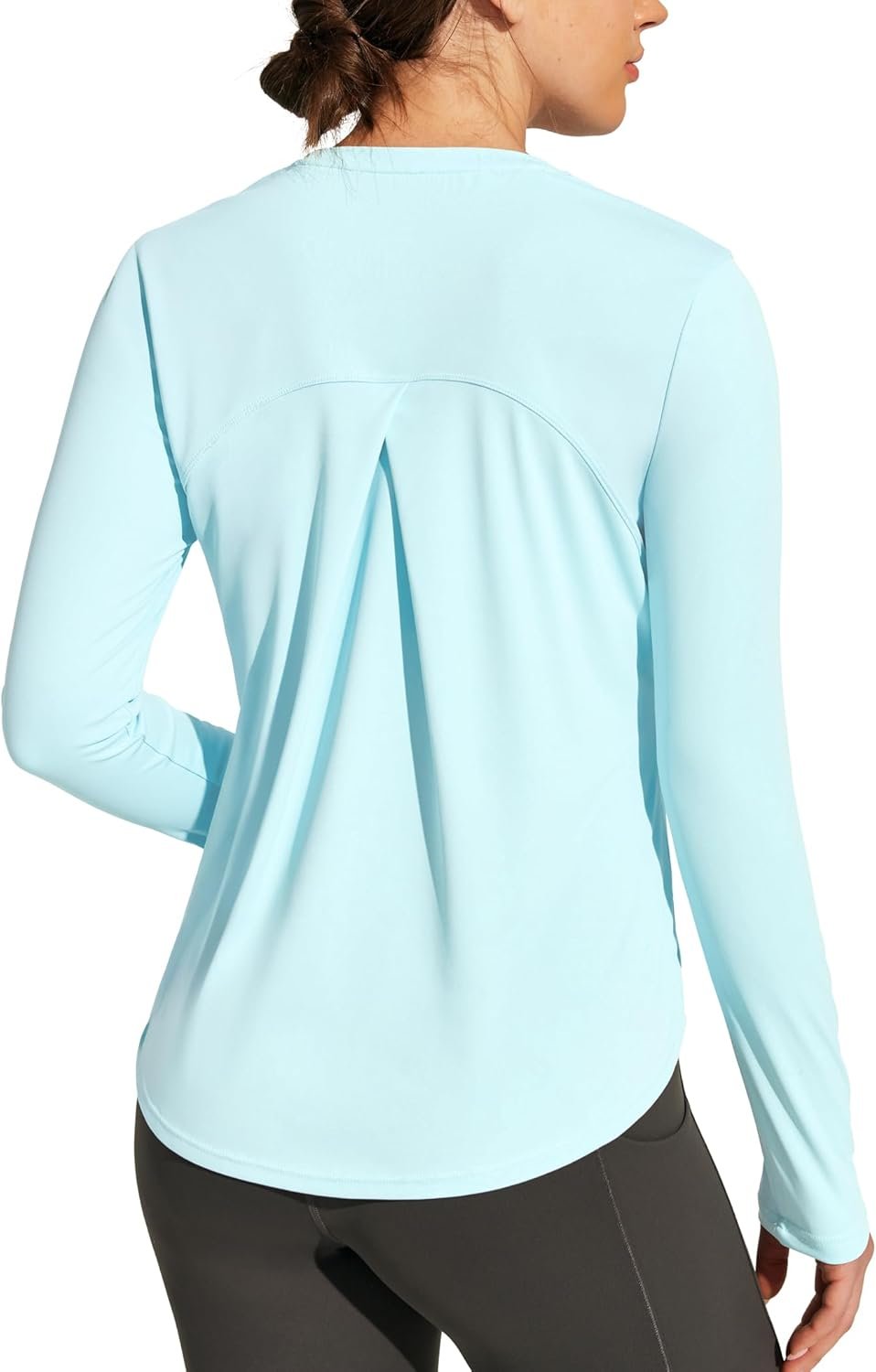 Heathyoga Womens Workout Tops UPF 50+ Long Sleeve Sun Shirts for Women SPF Rash Guard UV Protection Hiking Running Shirts