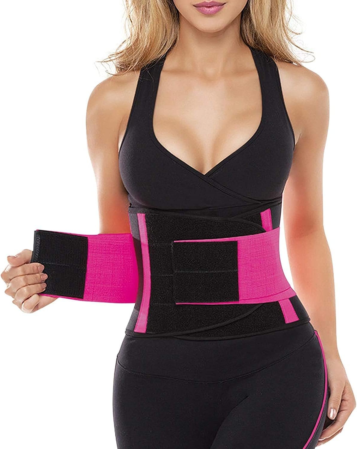 SHAPERX Waist Trainer for Women Tummy Control Waist Cincher Belt Workout Sweat Band Back Support Sport Girdle