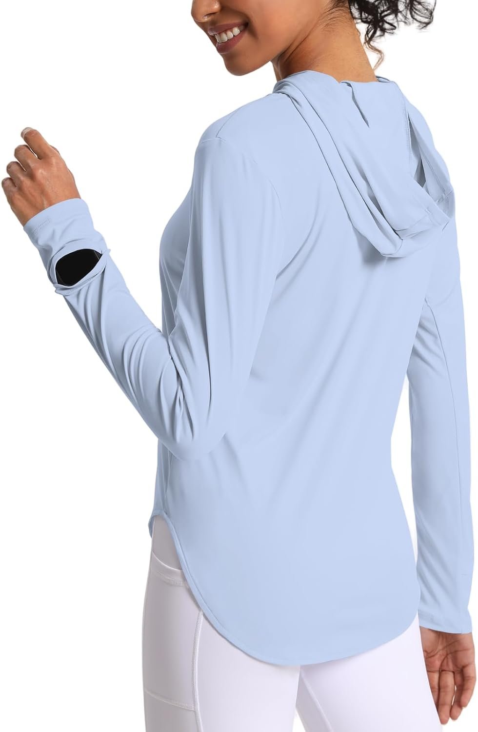 Women’s Sun Shirt Hoodie Rash Guard Long Sleeve SPF UV Protection T-Shirts UPF 50+ Hiking Quick Dry Lightweight