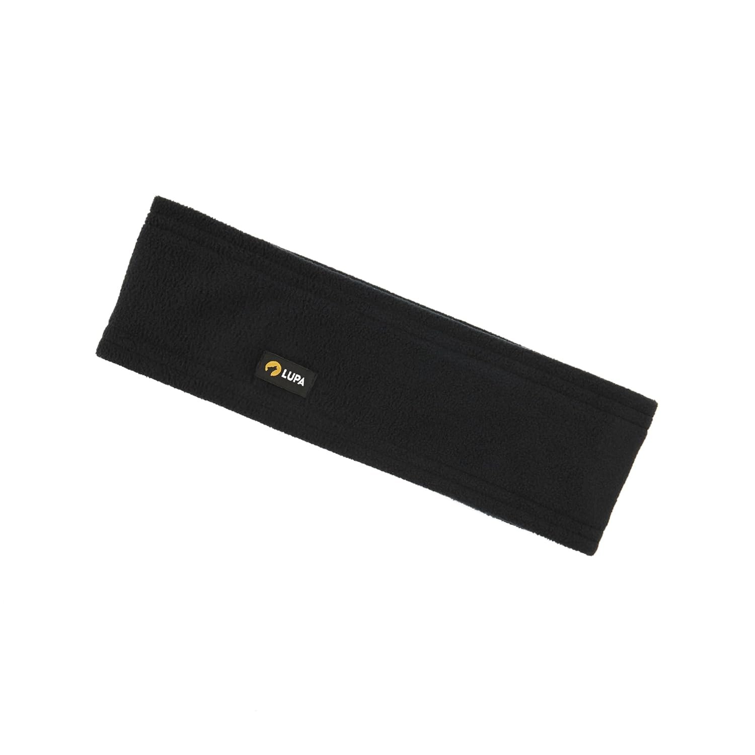 Lupa Unisex Triple-Layer Micro Fleece Headband & Ear Warmer – Black