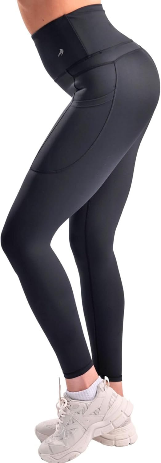 CompressionZ Women’s Compression Leggings High Waisted Performance Shaping Gym, Pilates, Travel, Yoga, Workout Pants