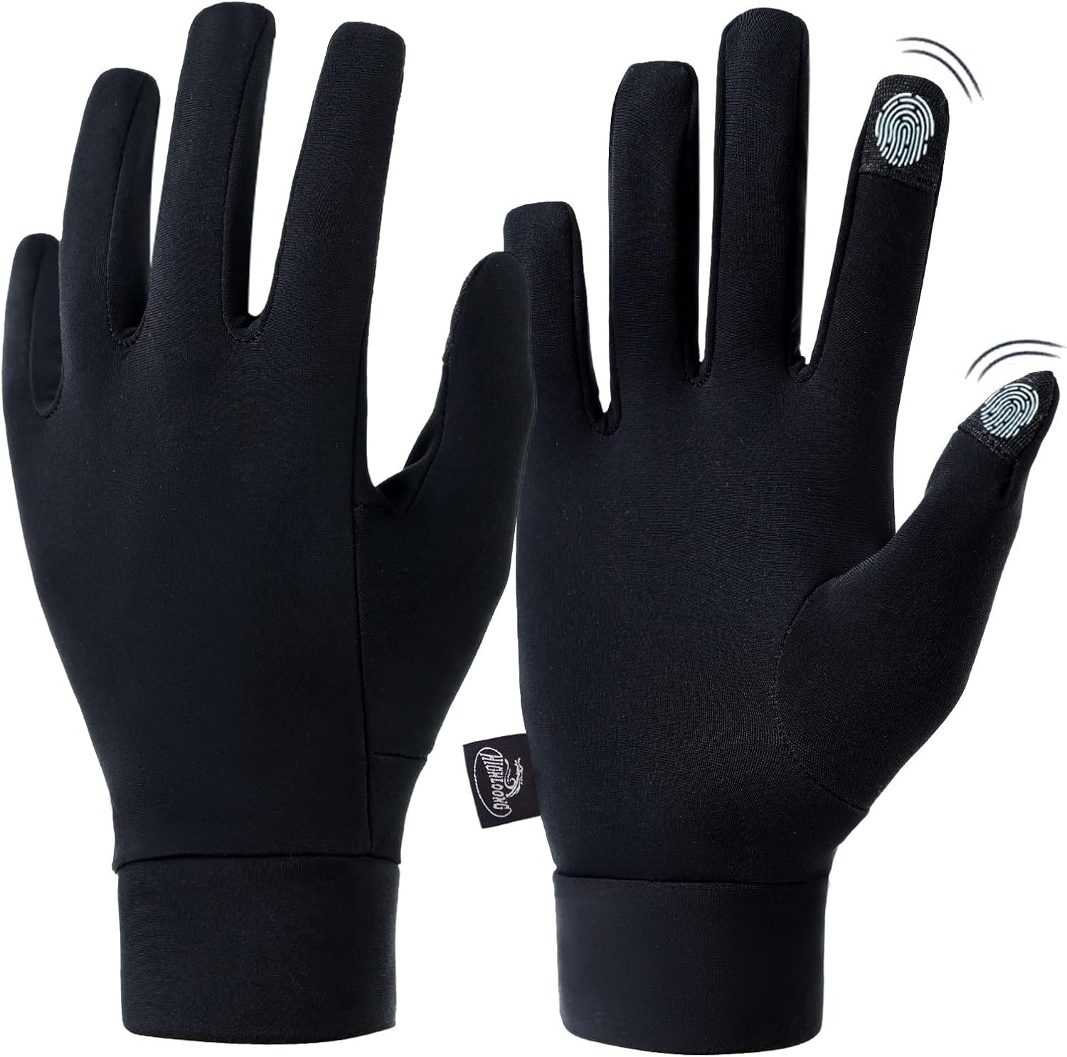 Lightweight Glove Liners for Cold Weather – Touch Screen Running Gloves for Men Women Cycling Skiing.