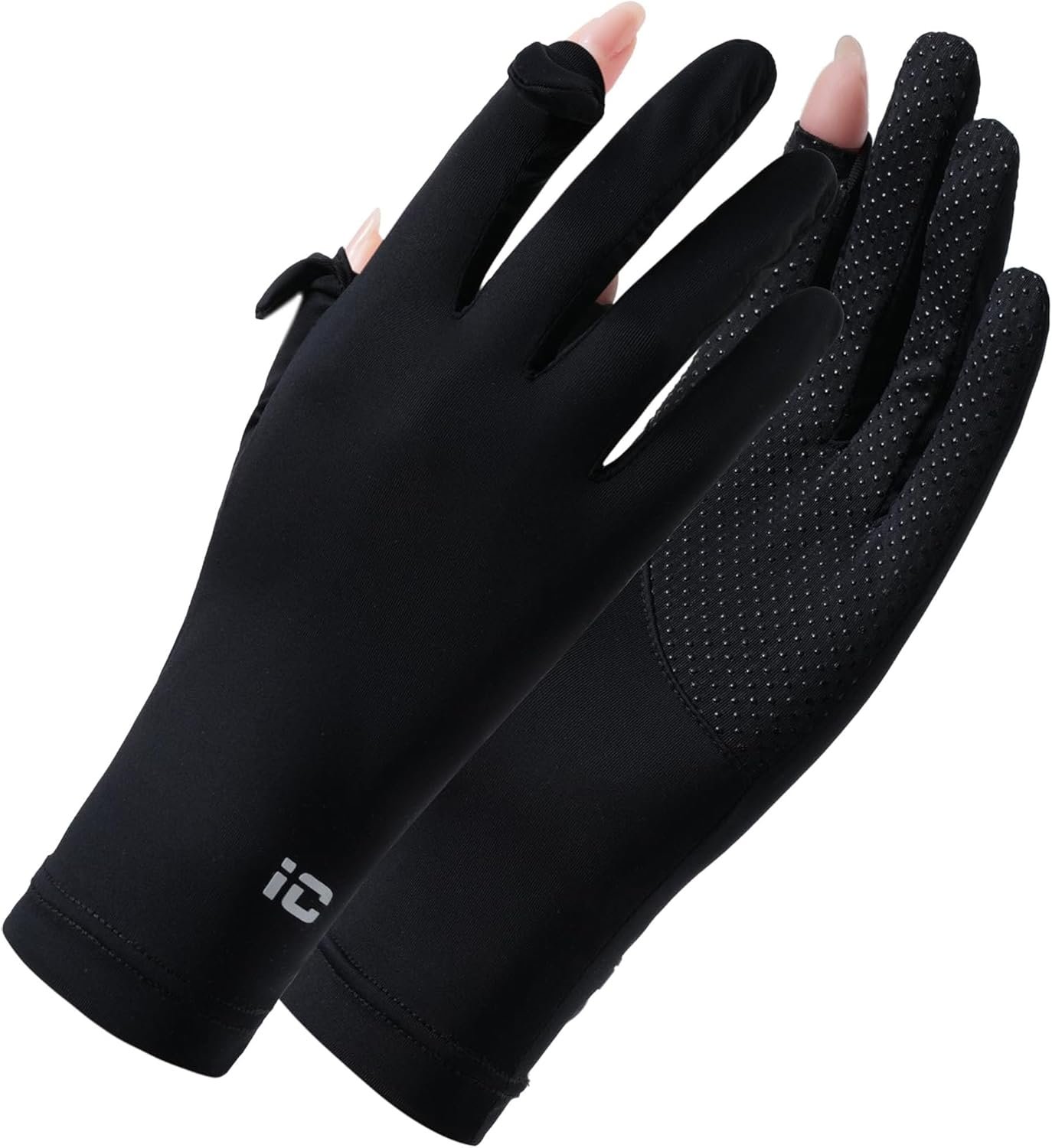 Driving Gloves Women UV Protection Summer UPF50+ Ice Silk Running Gloves Non-Slip Full Finger Touchscreen Outdoor Cyling