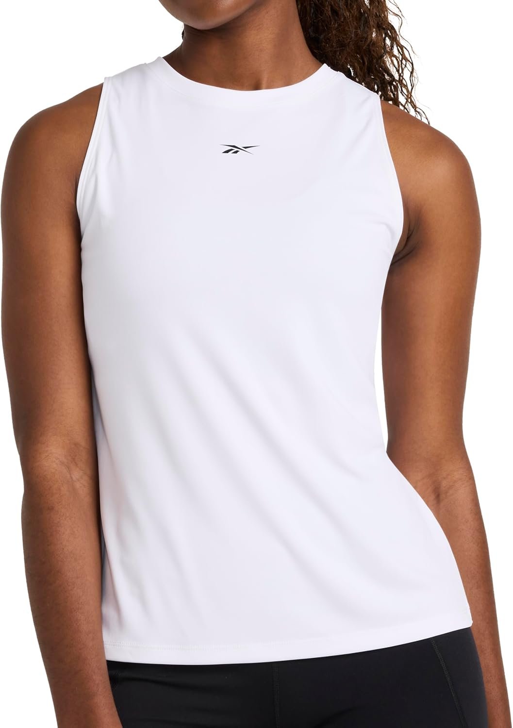 Reebok Women’s Id Tech Crewneck Tank Top, Relaxed Fix