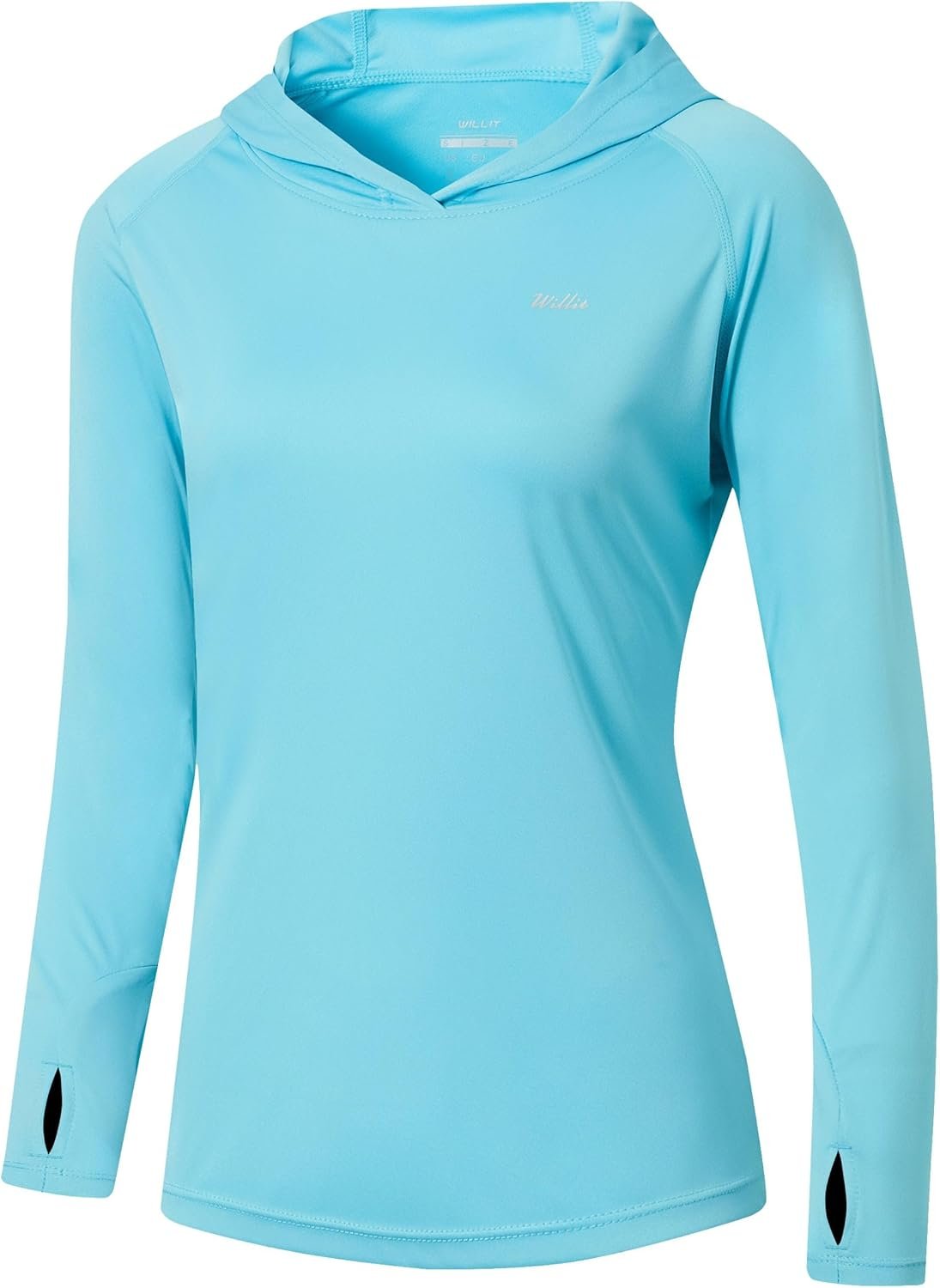 Willit Women’s UPF 50+ Sun Protection Hoodie SPF Shirt Long Sleeve Hiking Fishing Outdoor Shirt Lightweight Hoodie
