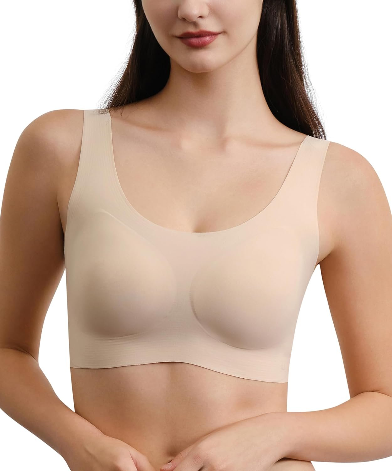 Ubras Seamless Bras for Women Light Support Wireless Bralette Comfortable Soft Smooth Pull On Bras