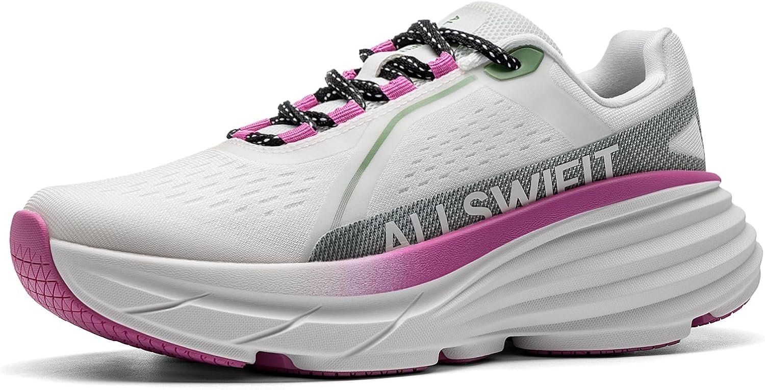 ALLSWIFIT Women’s Cushioning Walking Shoes Lightweight Non-Slip Breathable Comfortable Workout Tennis Running Jogging Gym Athletic ActiveAiry Fashion Sneakers