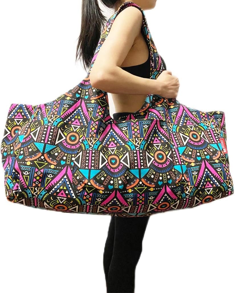 Aozora Yoga Mat Bag Large Yoga Mat Tote Sling Carrier with Pockets Fits Mats with Multi-Functional Storage Pockets Light and Durable
