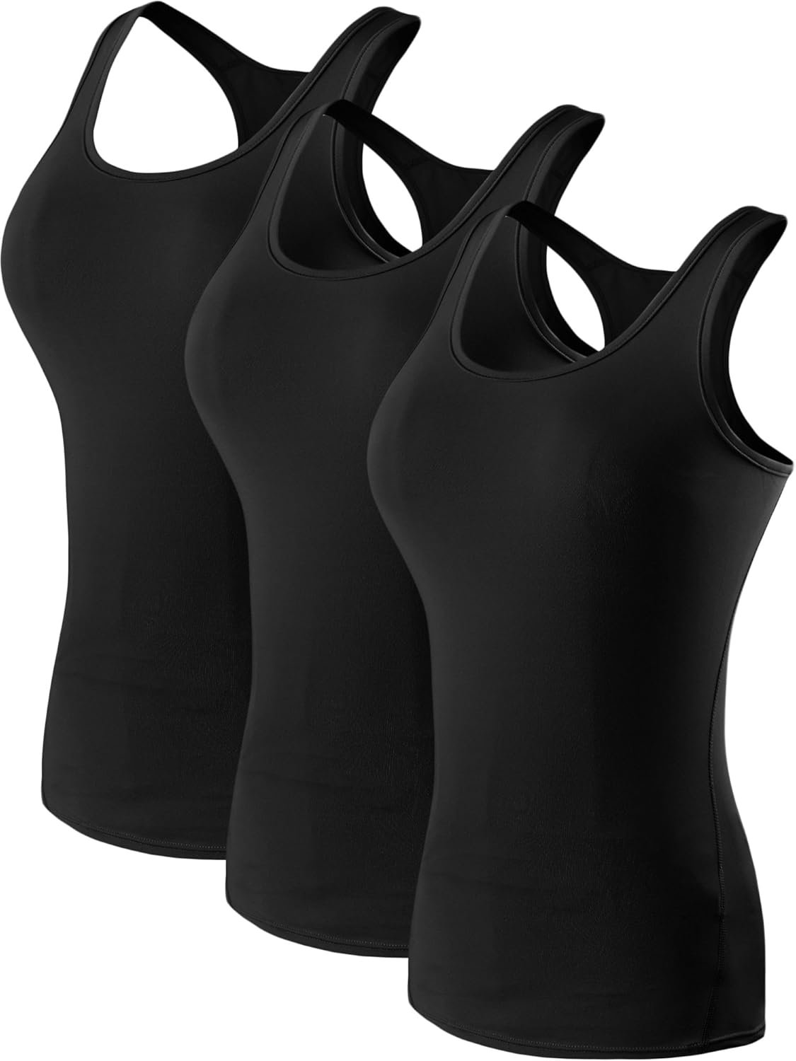 NELEUS Women’s 3 Pack Compression Base Layer Dry Fit Tank Top