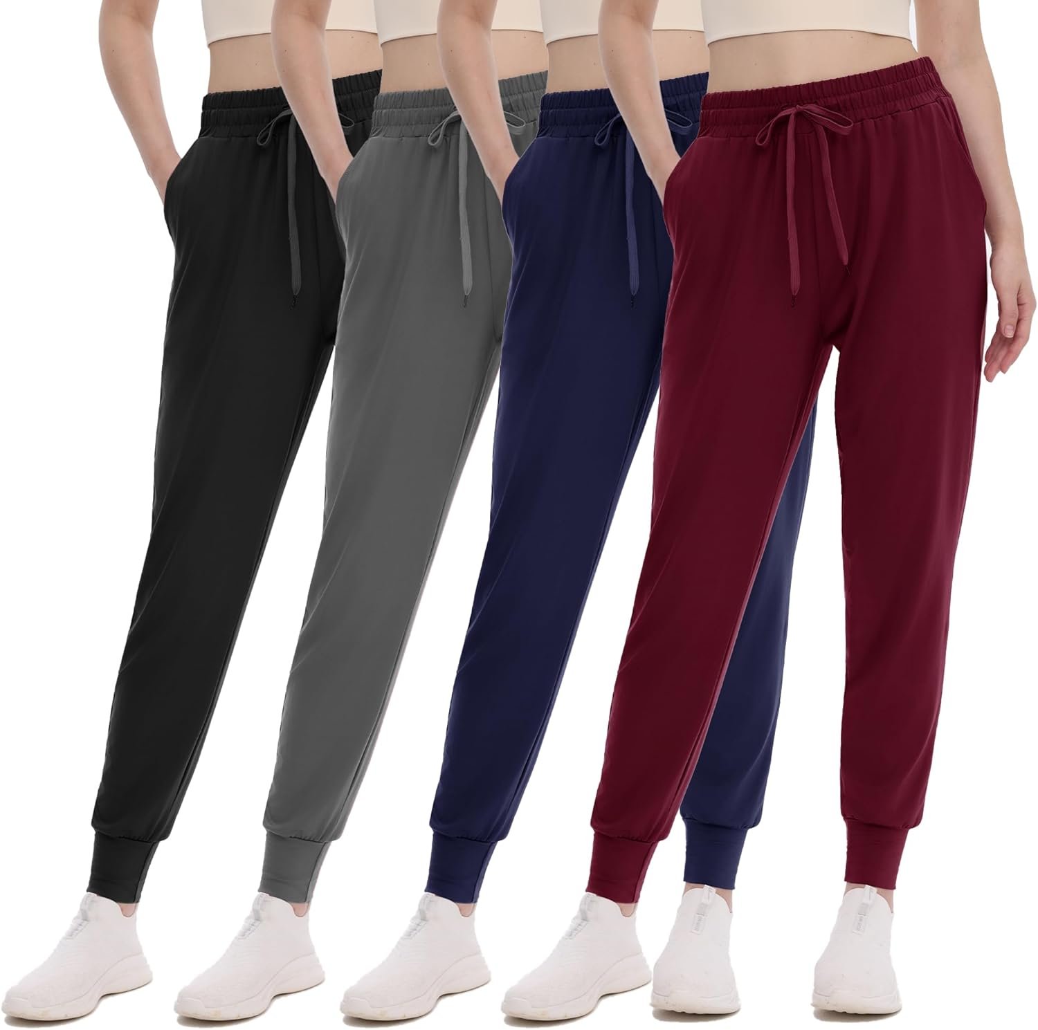 GAYHAY Joggers for Women with Pockets – Womens Sweatpants Lightweight Yoga Lounge Pants for Athletic Workout Gym Running