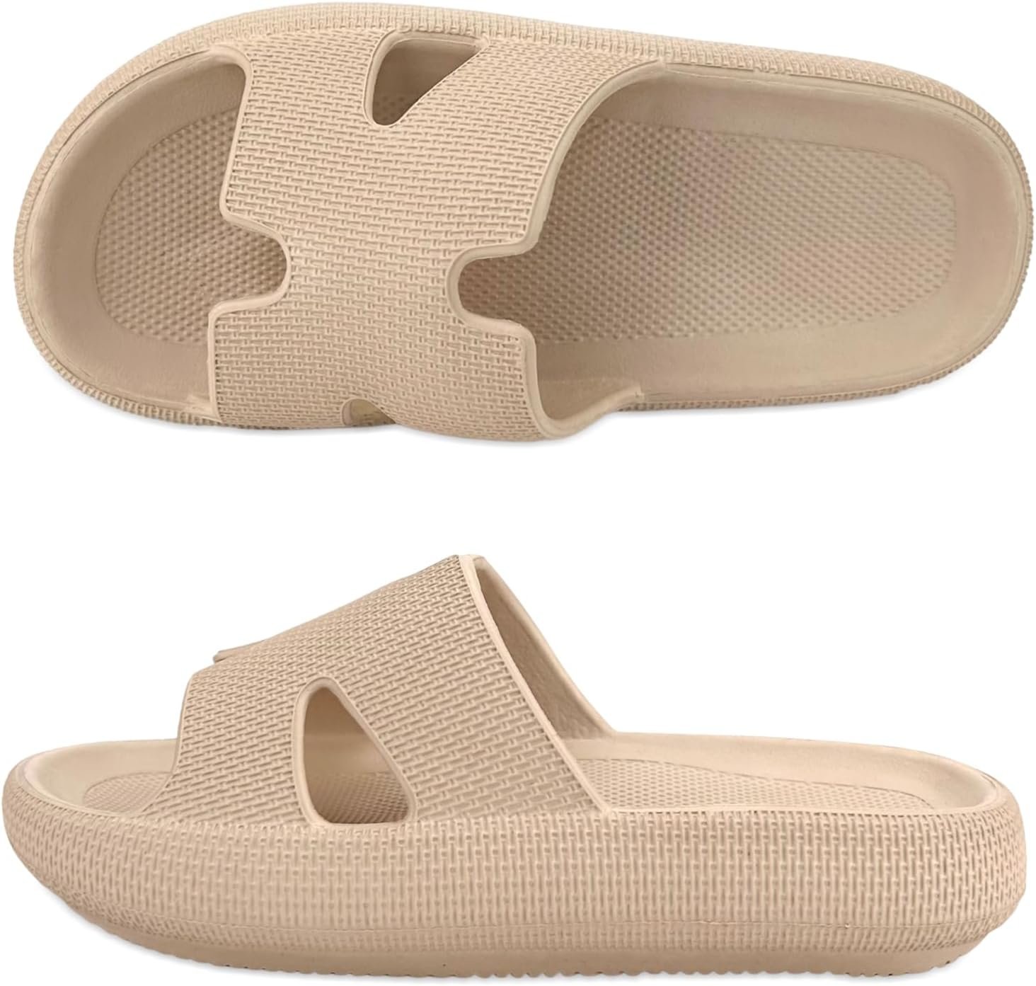 Haifago Cloud Slides for Women and Men Cushion Recovery Pillow Sandals, Memory Foam House Shower Slippers for Woman Comfort Platform Non-Slip
