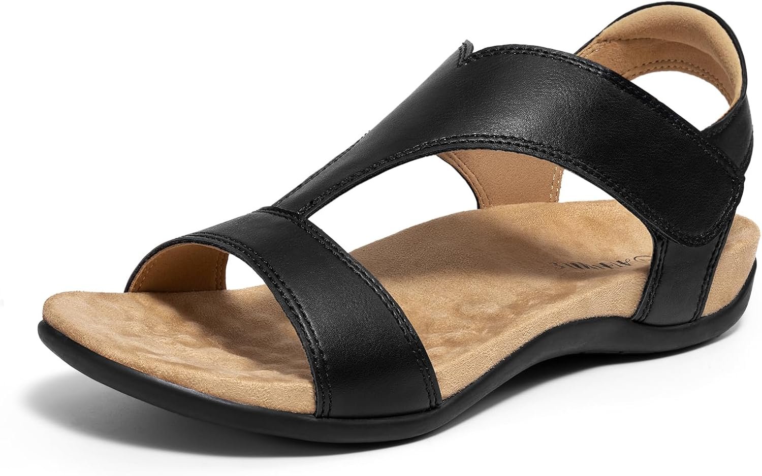 ATHMILE Orthopedic Womens Sandals, Adjustable Comfortable Walking Sandals for Women with Arch Support, Shoes for Beach and Travel & Daily Comfort