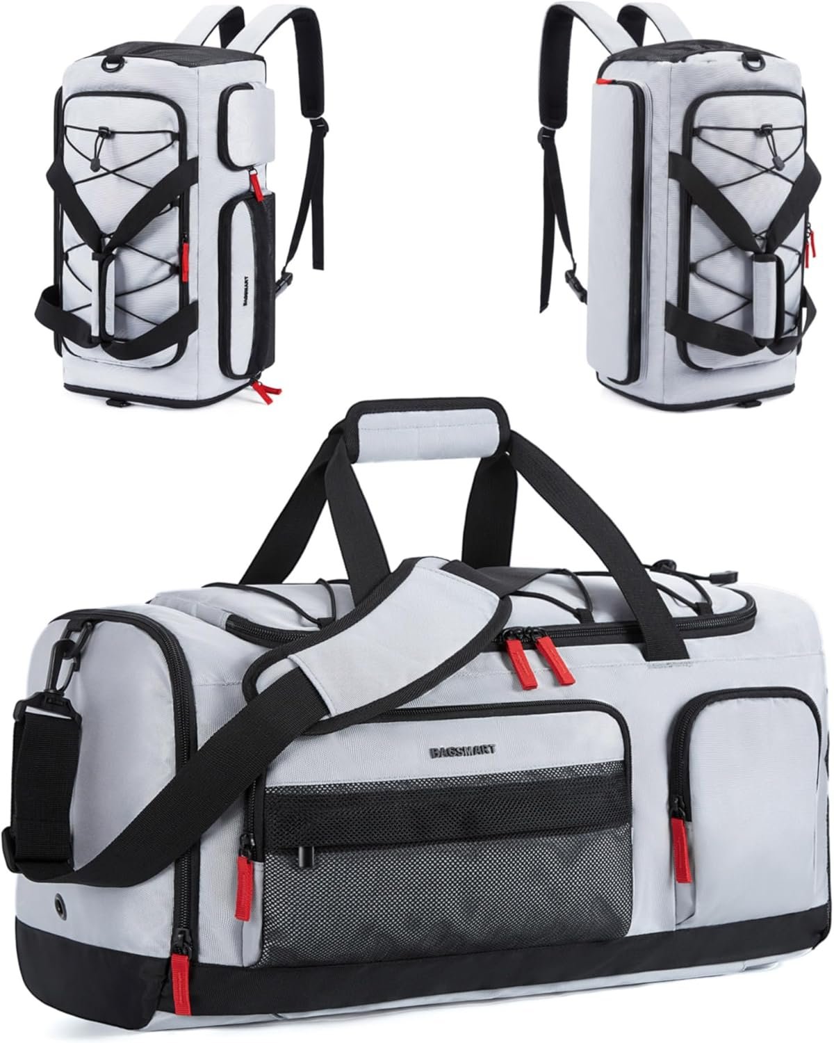 BAGSMART Gym Bag for Women & Men, 35L/63L Sports Travel Duffel Backpack with Shoe Compartment Laptop Compartment, Water Resistant Carry On Weekender Bag for Airplane