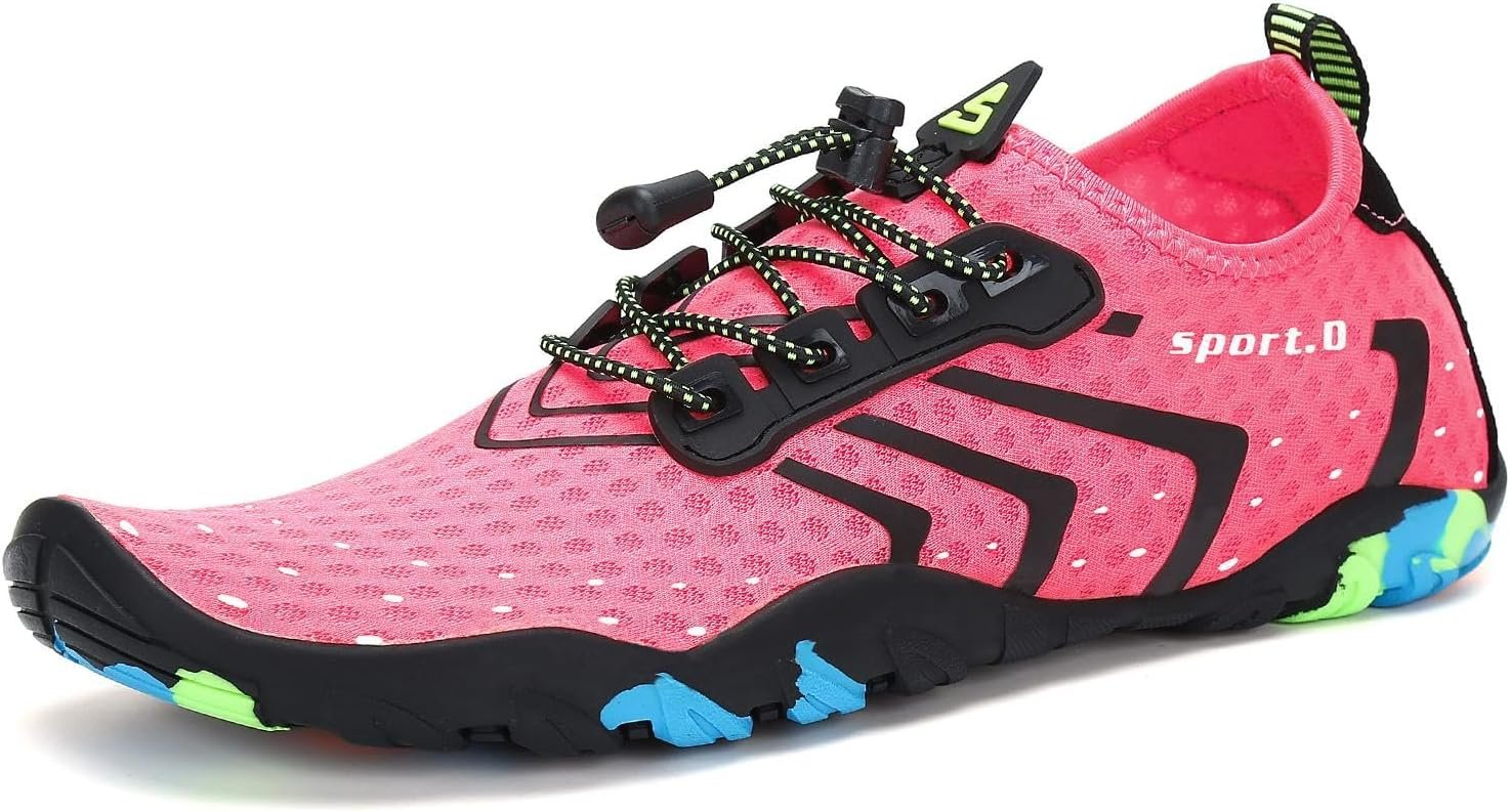 SAGUARO Water Shoes for Women – Barefoot Quick-Dry Aqua Sock, Lightweight, Breathable for Swimming, Beach and Outdoor Activities Size 5.5-10.5