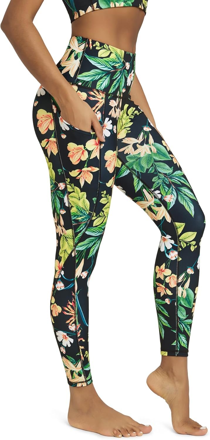 ODODOS Women’s High Waisted Yoga Leggings with Pockets, Tummy Control Non See Through Workout Athletic Running Yoga Pants