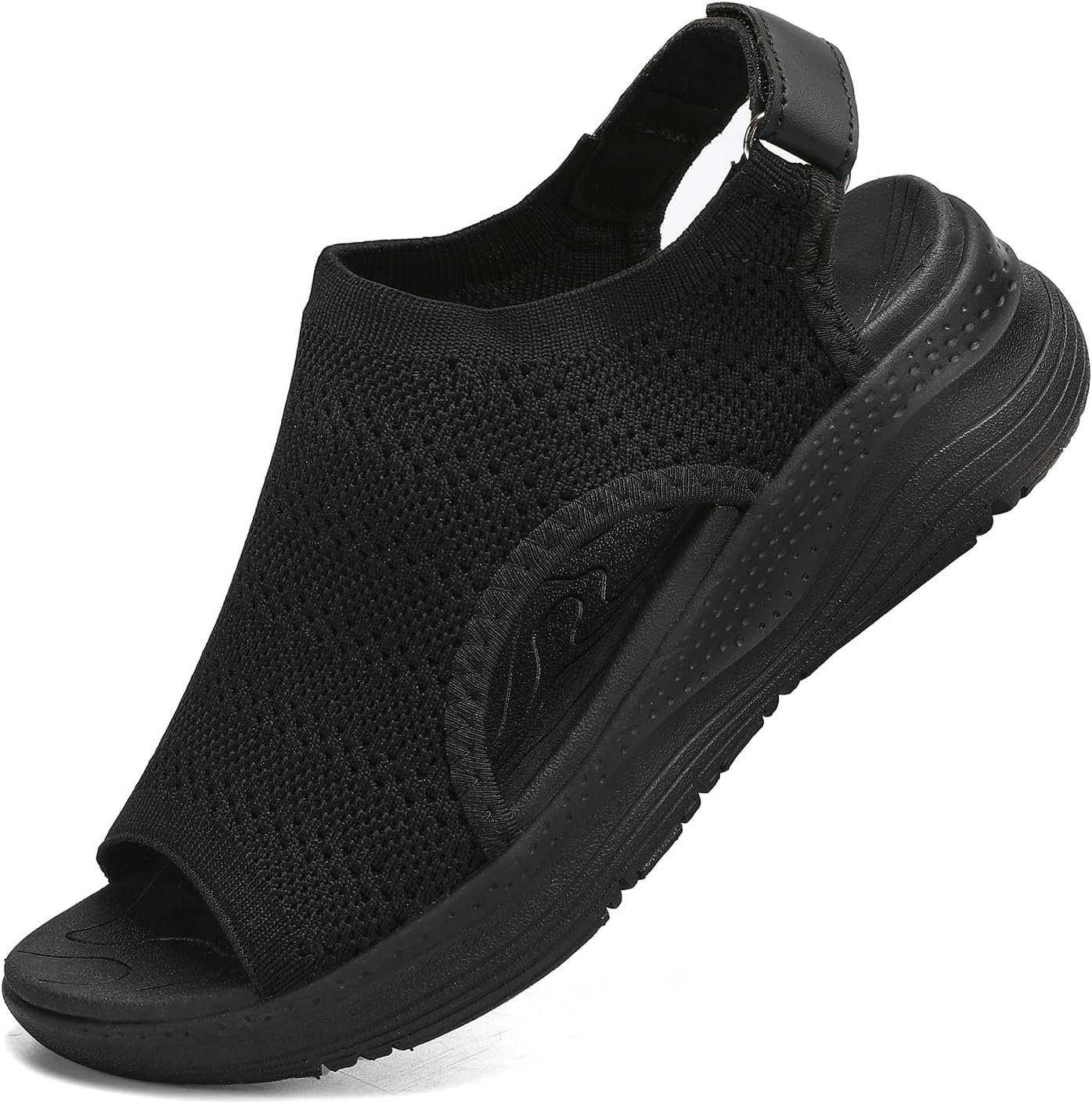 Women Arch Support Orthotic Walking Sandals Open Toe Adjustable Ankle Strap