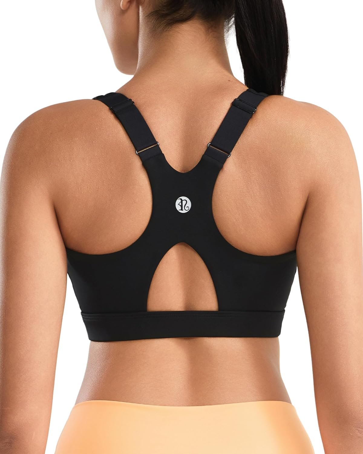 RUNNING GIRL Sports Bras for Women High Support, Adjustable Straps High Impact Sports Bras with Sewn in Pads Workout Bra