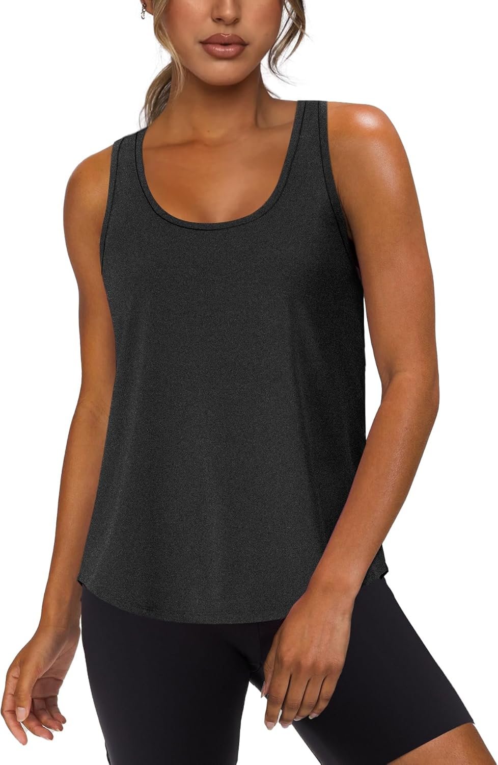 WIHOLL Women’s Workout Tank Tops Sleeveless Athletic Racerback for Gym Yoga Running – Summer Fitness Tops Scoop Neck (S-XXL)