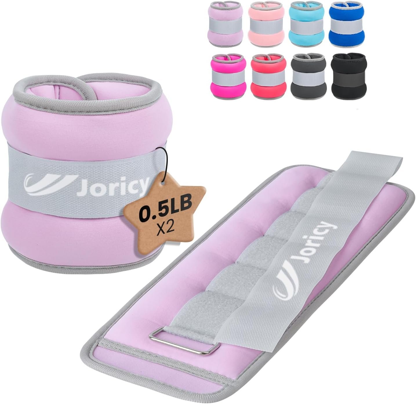 Ankle Weights A Pair of 1/2/3/4/6/8/10/12/20 LBS Wrist Leg Arm Weights for Women Men with Adjustable Straps, Strength weighted for Physical Therapy Running Walking Home Fitness Gym Workout