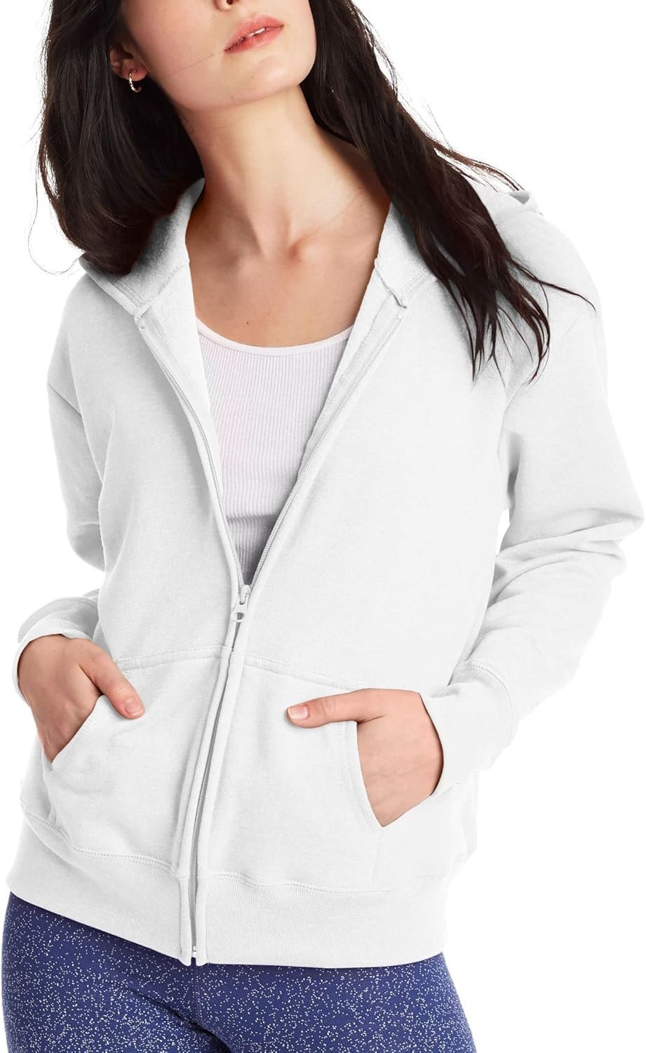 Hanes Women’s EcoSmart Full-Zip Hoodie Sweatshirt