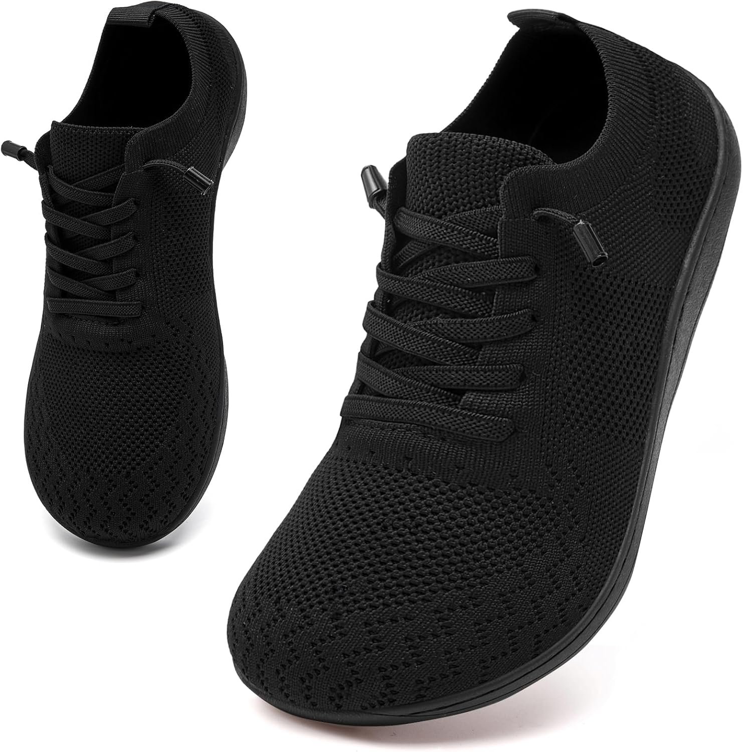 Barefoot Shoes Women Wide Walking Shoes Lightweight Breathable Minimalist Tennis Shoes Fashion Zero Drop Sneakers for Dailywear Workout