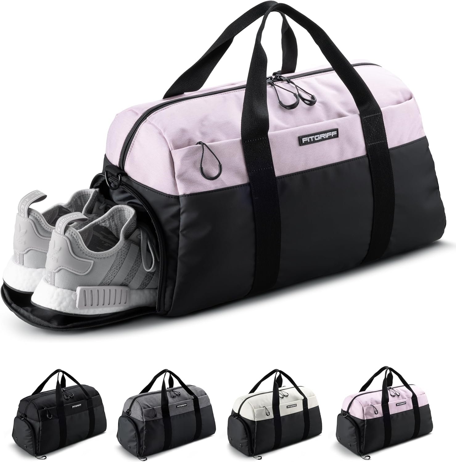 Fitgriff® Gym Bag V2 for Men and Women with Shoe & Wet Compartment – Duffle Bag for Travel, Sports, Fitness and Workout