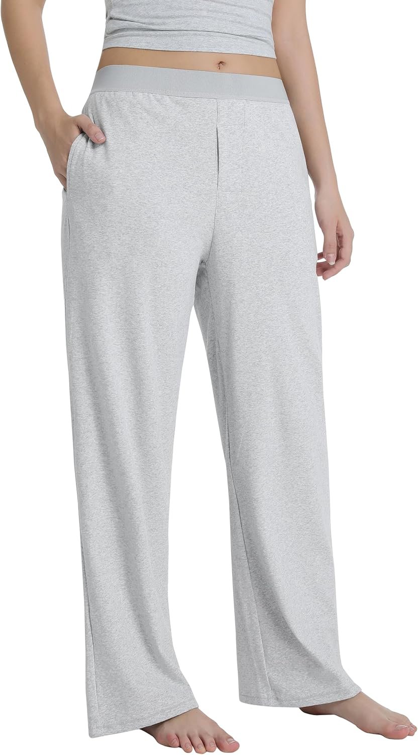Abonlen Lightweight Loose Pants for Women Casual Lounge Pants Athletic Joggers Yoga Pants with Pockets