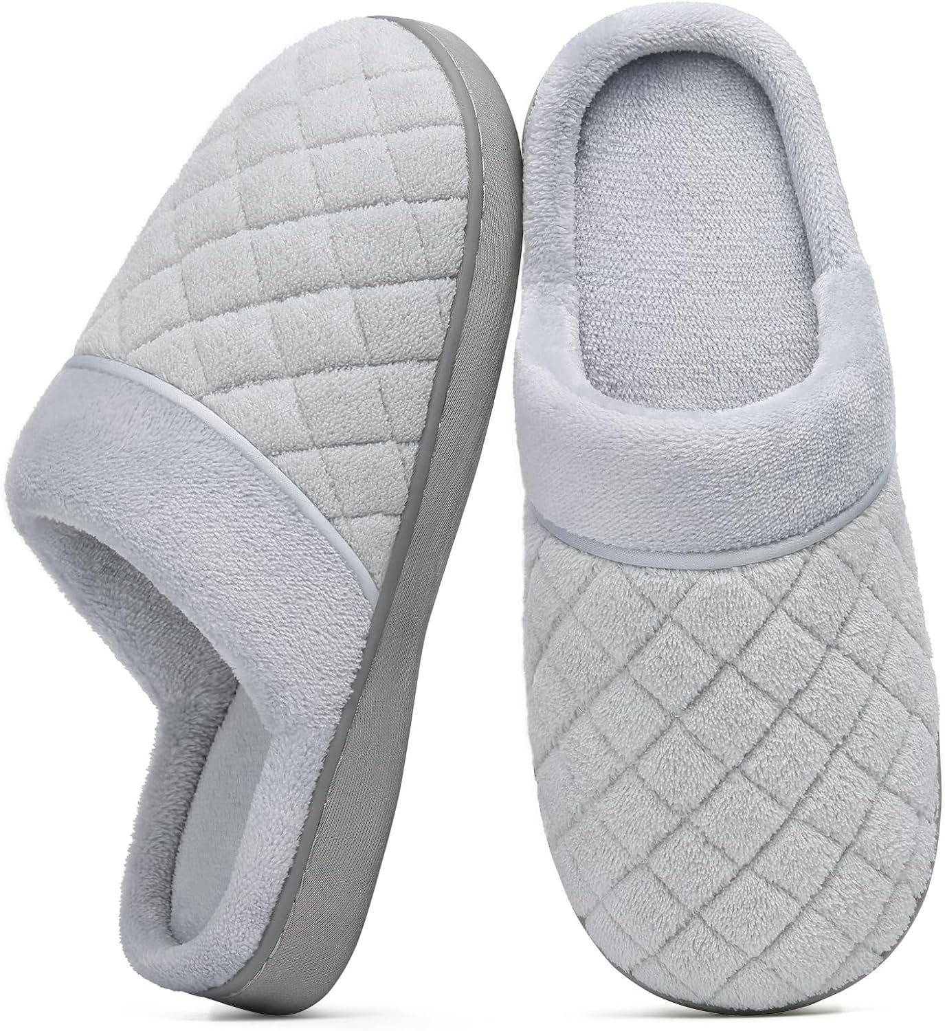 Litfun Unisex House Slippers for Women Men Memory Foam Indoor Bedroom Shoes