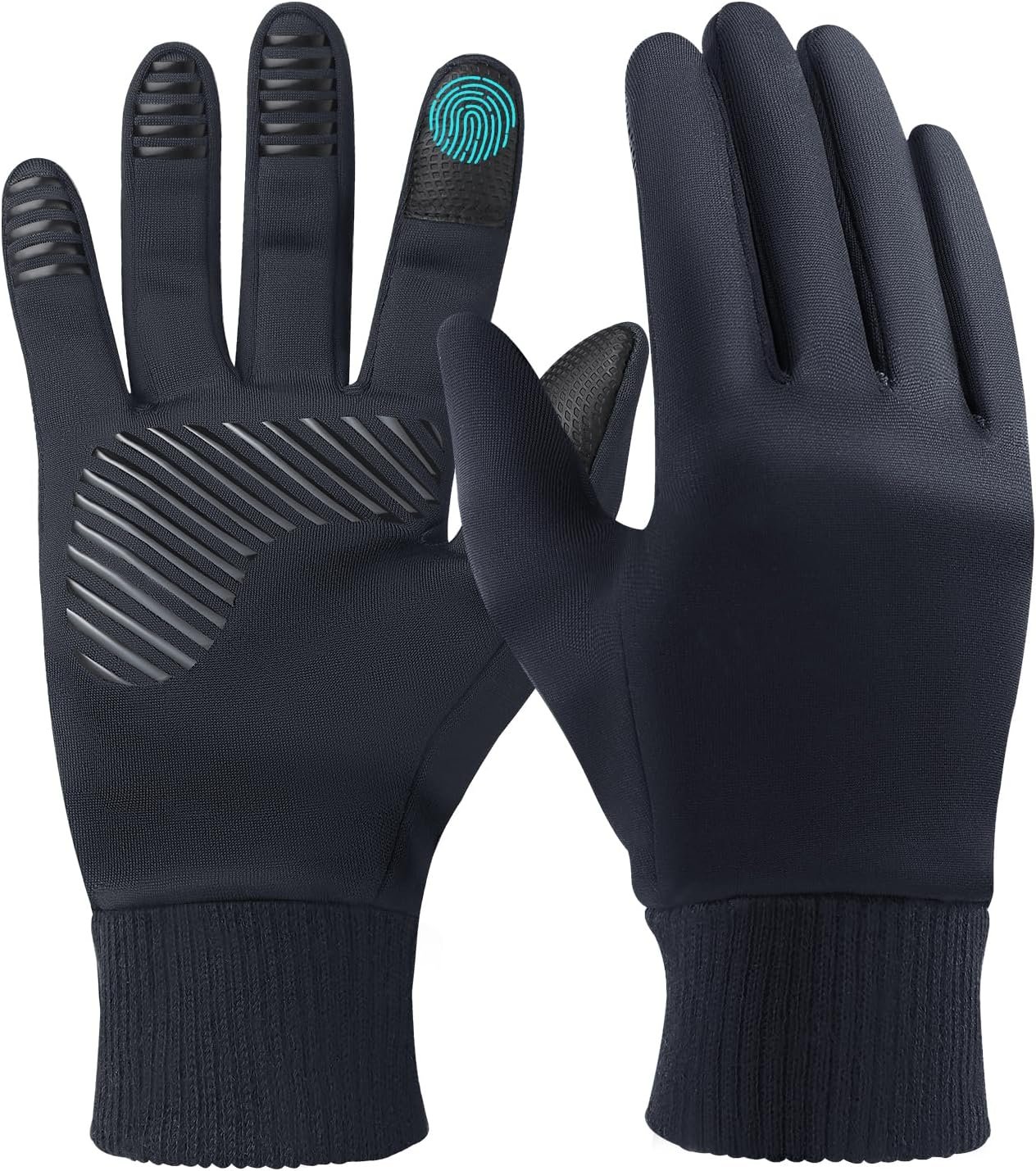 Waterproof Winter Gloves for Women and Men: Thermal Gloves with Touchscreen Fingers for Running in Cold Weather