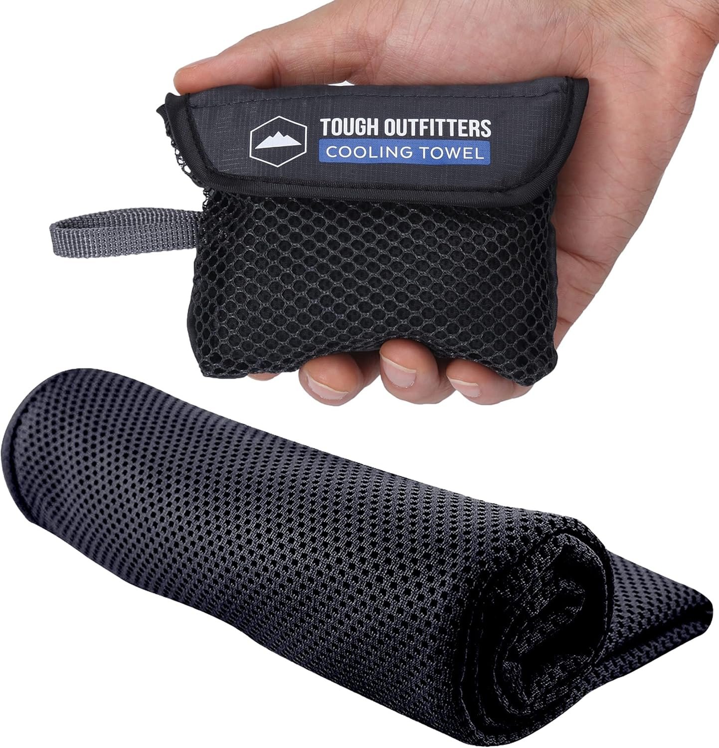 Tough Outdoors Cooling Towel – Cooling Towels for Neck & Face – Ice Wrap & Sweat Rag for Camping Gym Yoga & Sports – Workout Towel for Gym Sweat – Cool Towels for Extreme Heat