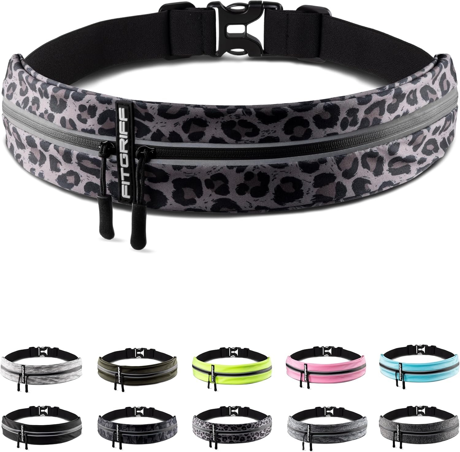 Fitgriff® Running Belt for Men & Women – Secure Jogging Pouch for Phone, Keys & Essentials – For All Cell Phones