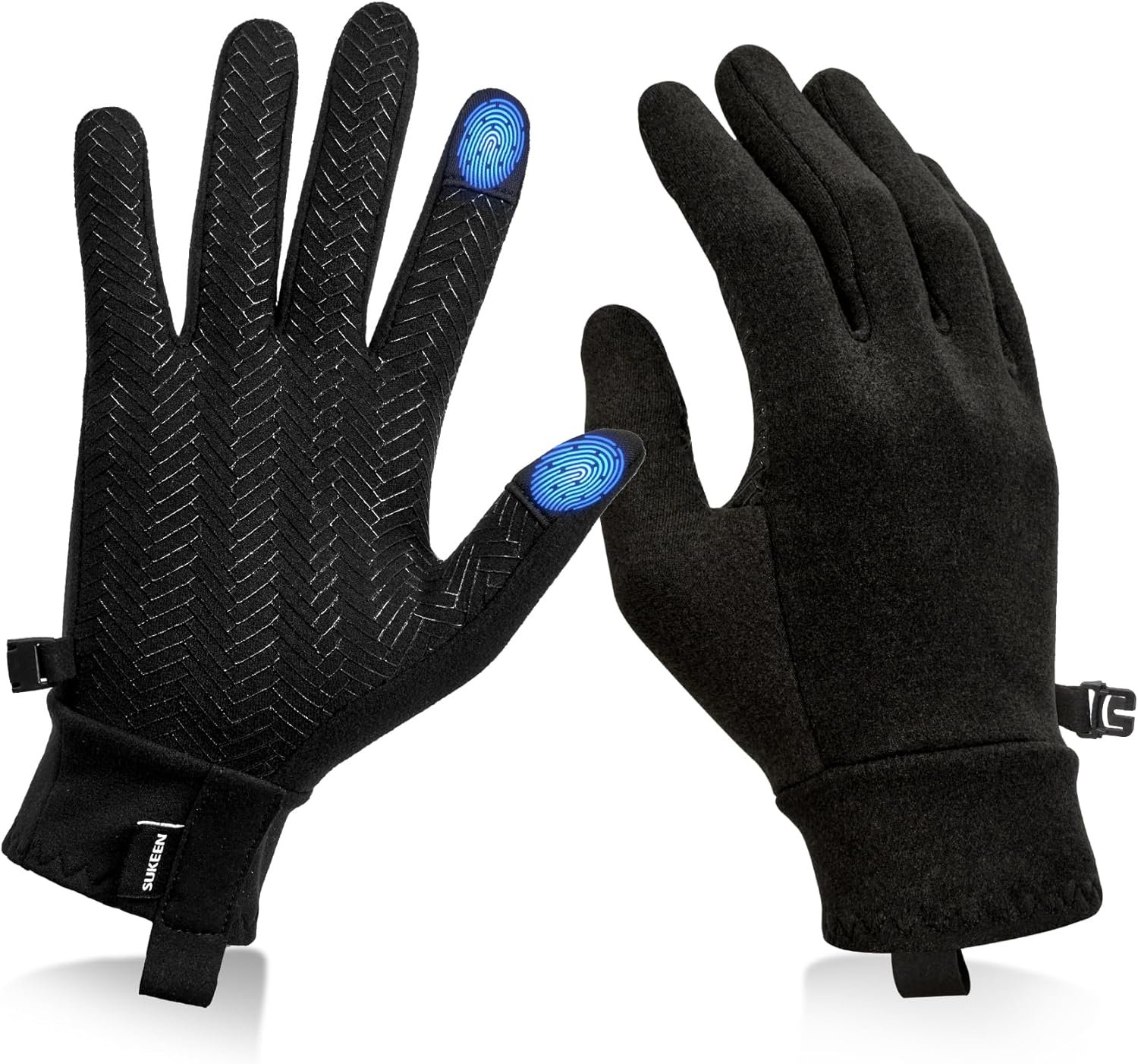 Sukeen Lightweight Running Gloves for Women Touchscreen Anti-Slip Liner Gloves Winter Warm Gloves for Cycling, Driving, Soccer