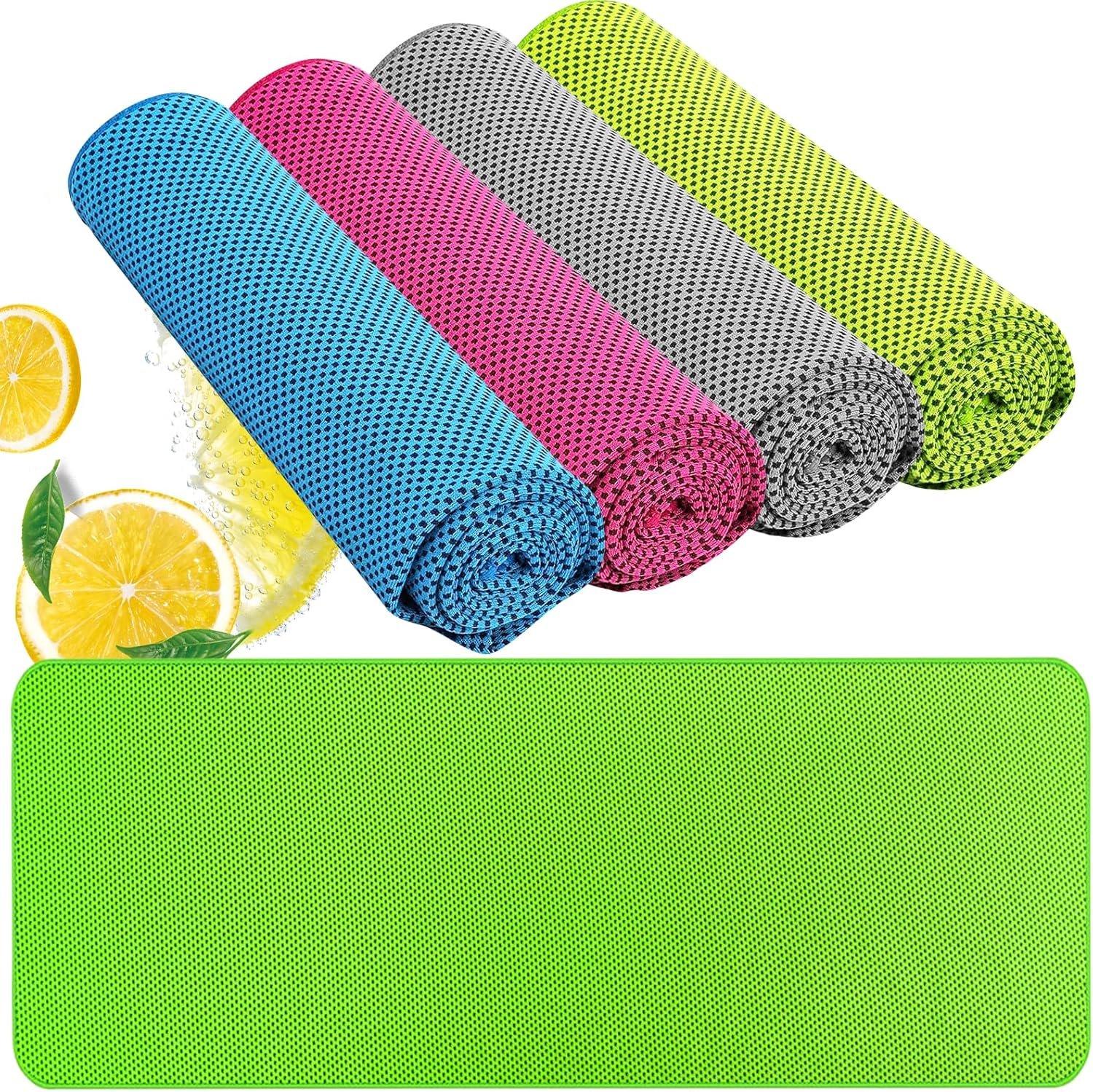 Cooling Towel (40″x12″) – for Neck/Face, Ice Towel,Chilly Towel, Cooling Neck Wraps for Hot Weather Instant Chill, Soft Microfiber for Yoga, Gym, Golf, Running,Workout, Outdoor Sports, Hiking