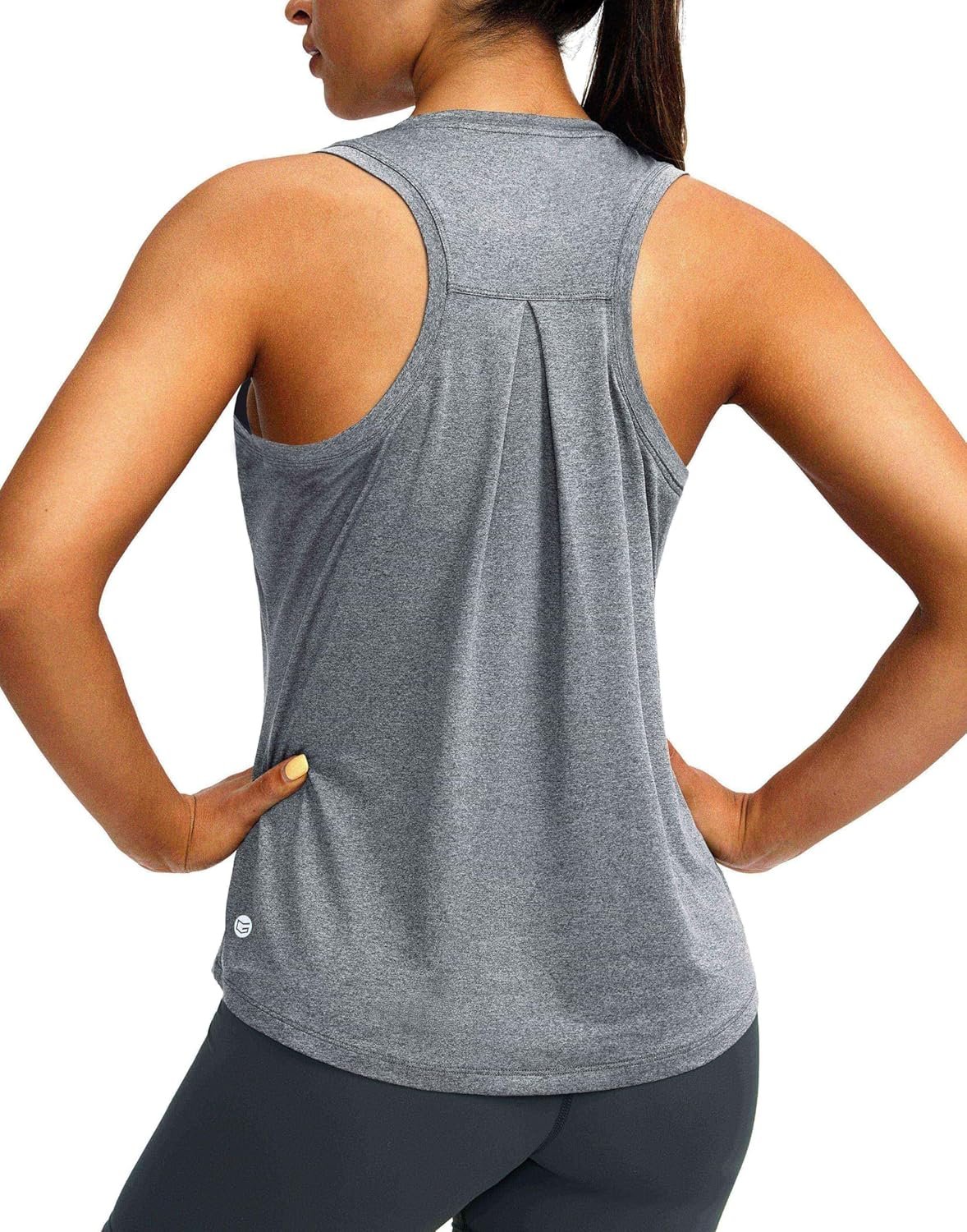 Women’s Workout Tops Racerback Athletic Tank Tops Sleeveless Loose Fit Yoga Running Gym Shirts for Women