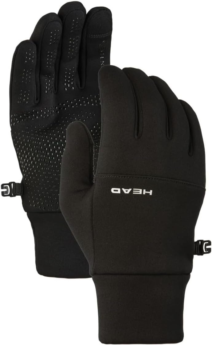 HEAD Men’s Ultrafit Multi-Sport Running Gloves, High Grip Silicone, Touchscreen Compatible