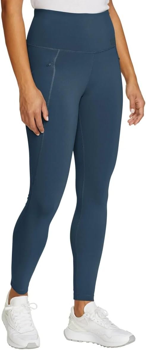 Eddie Bauer Women’s Comfort Stretch Moisture Wicking Trail Legging Tight with Pockets