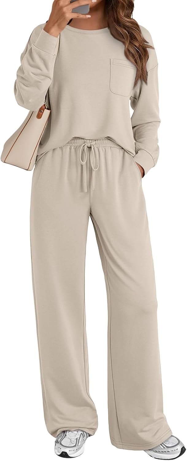 AUTOMET Womens Sweatsuits 2 Piece Lounge Matching Outfits Sweat Sets Tracksuit Travel Sweatshirts Fall Fashion Clothes 2026