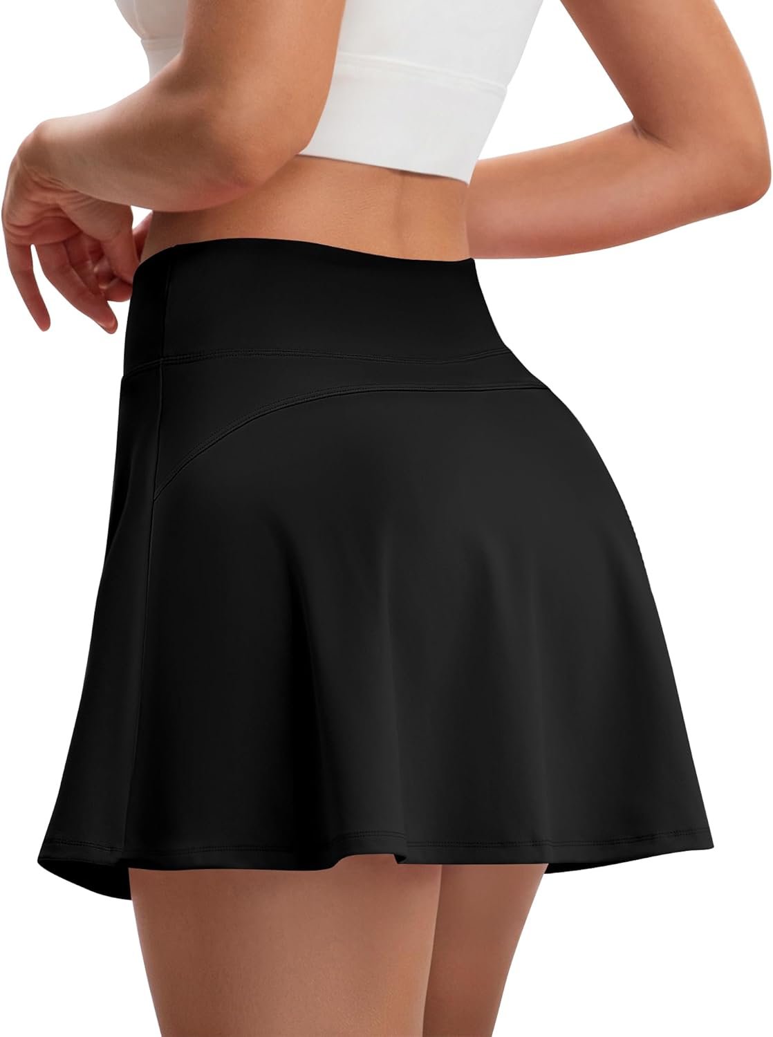 DLOODA Skorts for Woman, Tennis Skirt with Pockets Shorts Golf Skort High Waisted Athletic Skirts Workout Pickleball