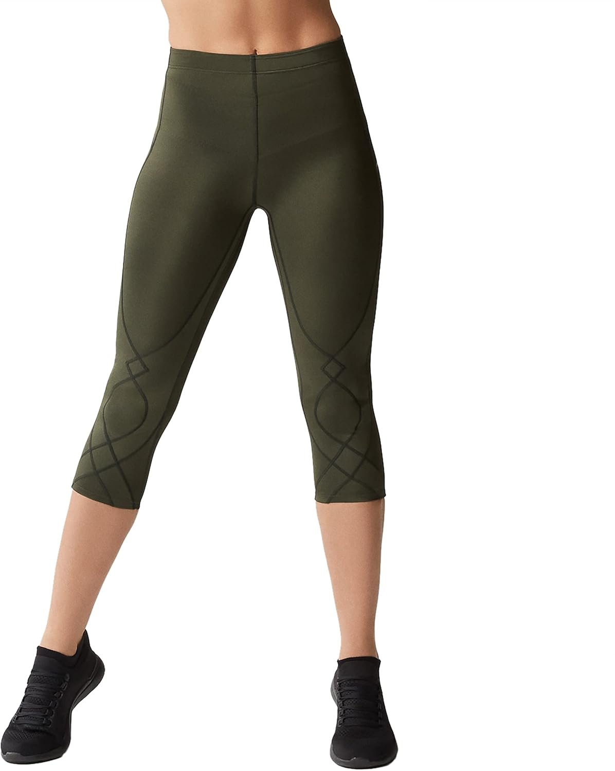 CW-X Women’s Stabilyx Joint Support 3/4 Capri Compression Tight Pants