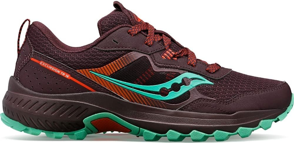 Saucony Womens Excursion Tr16 Trail Running Sneakers Shoes – Black