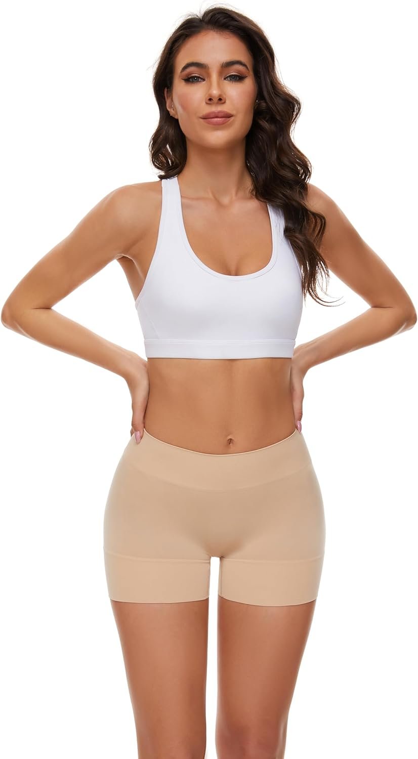 FRESBEIT Cooling Slip Shorts for Under Dress Shapewear Shorts Multicoloured
