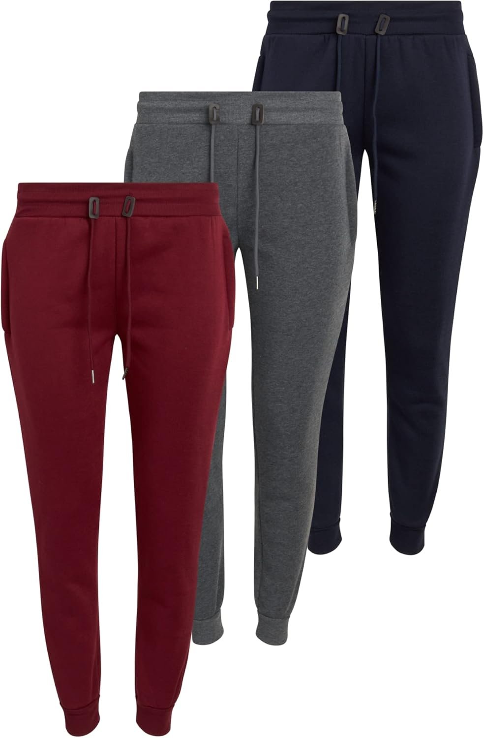 Galaxy by Harvic Womens Jogger Pants – 3 Pack Moisture Wicking Sweatpants Women – Athletic Fleece Joggers for Women (S-3X)