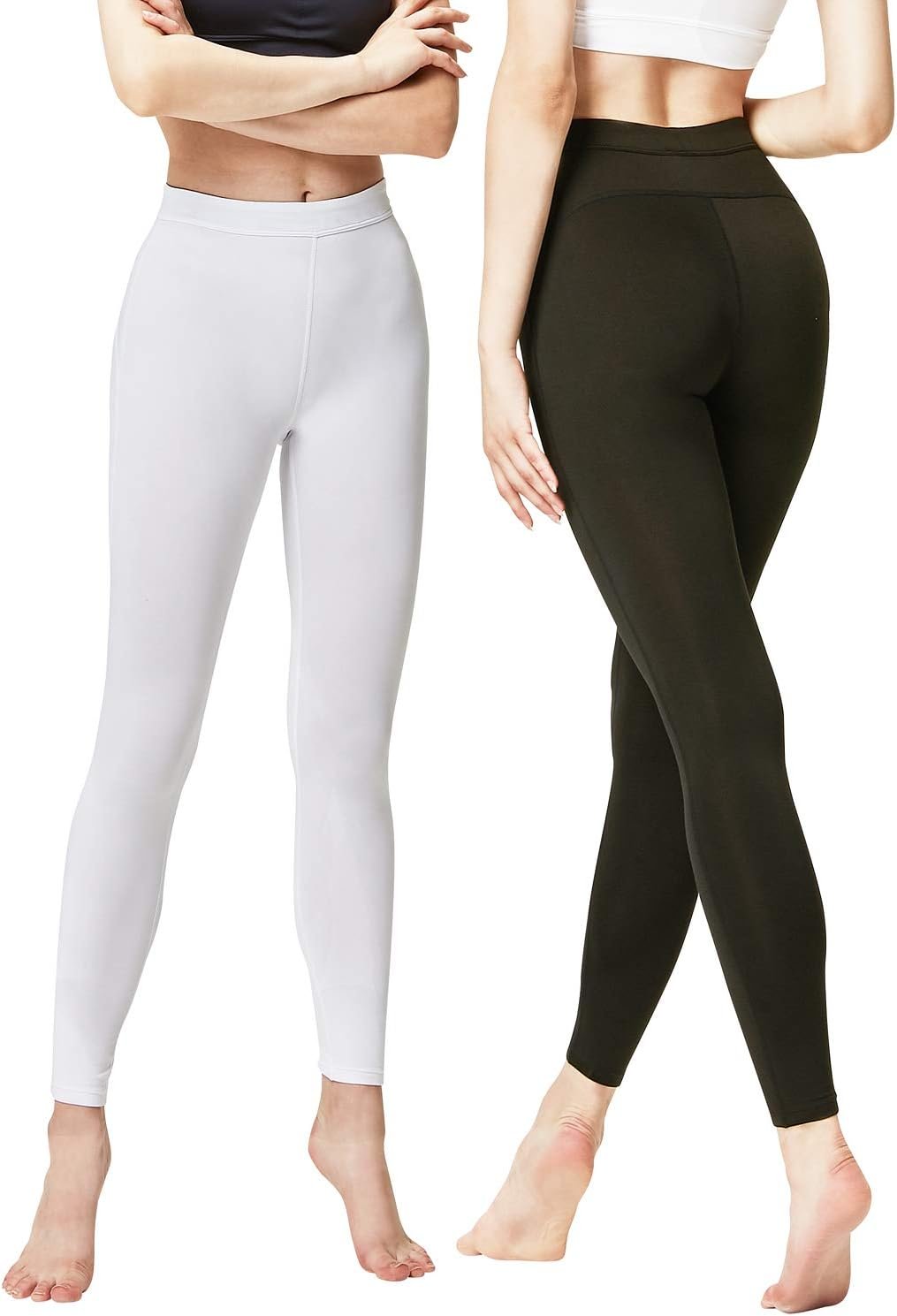 DEVOPS Women’s 2 Pack Thermal Long Johns Underwear Leggings Pants