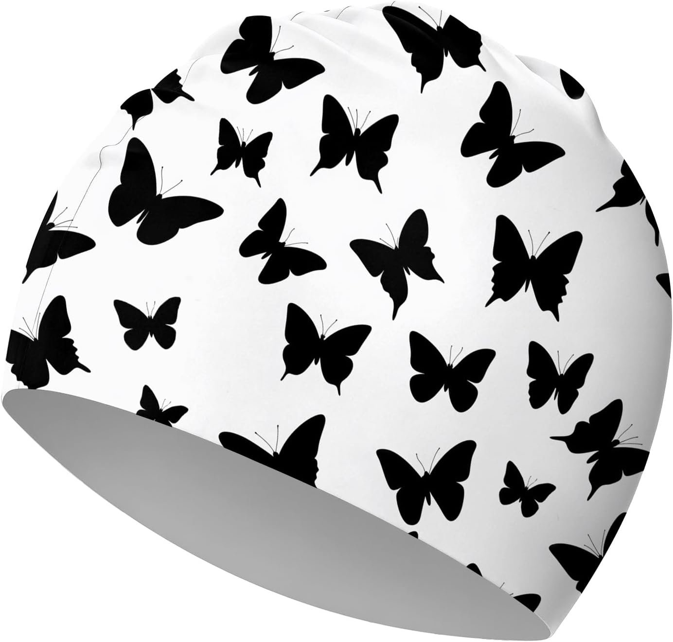 Kids Silicone Swim Cap for Girls Boys Soft Waterproof Durable Swimming Caps Non-Slip Elasticity Keeps Hair Dry Cute