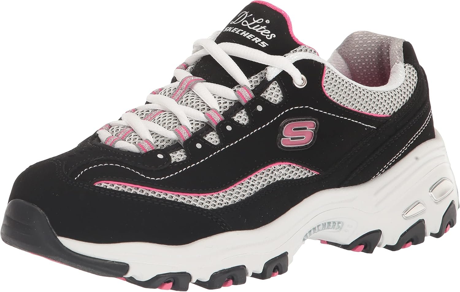 Skechers Women’s D’lites Life Saver Memory Foam Lace-up Sneakers